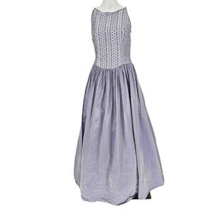 Vintage Y2K Jessica McClintok Gunne Sax Gown Dress Purple 3